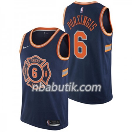 NBA Mænd Trøje New York Knicks Kristaps Porzingis 6 Nike City Edition Swingman NBA Mænd Trøje New York Knicks Kristaps Porzingis 6 Nike City Edition Swingman